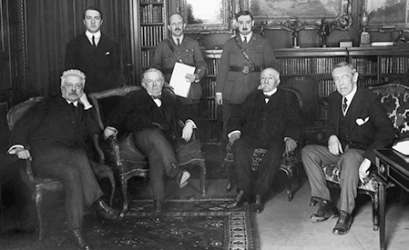 Vittorio Orlando, David Lloyd George, Georges Clemenceau och Woodrow Wilson